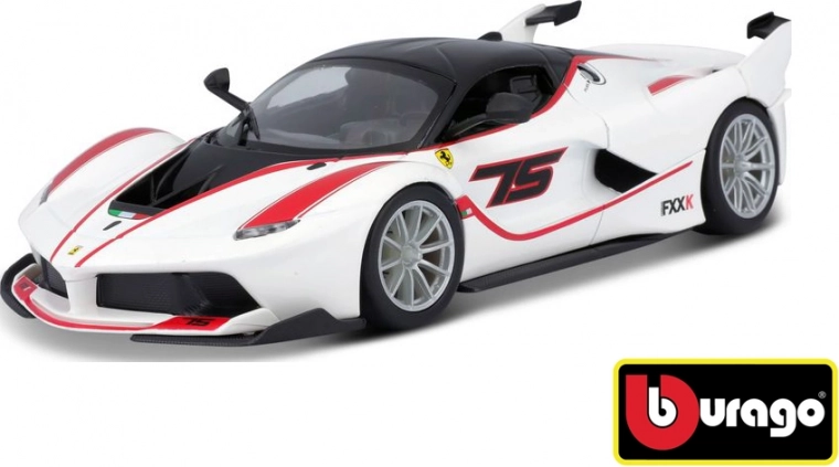 Bburago Ferrari Racing FXX K valge mudel 1:24