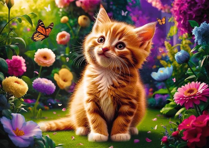 Trefl 500-Piece Puzzle – Cute Kitten