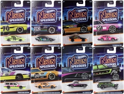 Hot Wheels neonkollektsioon – temaatiline mudelauto 1:64