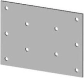 Ühendusplaat 100 × 70 mm, tsingitud teras