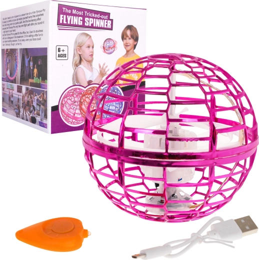 Žestidega juhitav lendav pall LED-tuledega – Roosa