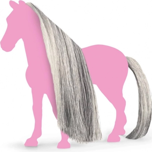 Schleich Horse Club hobuste tarvikud – hall lakk ja saba