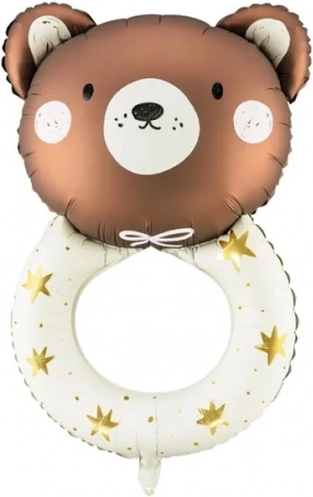 Foil balloon rattle bear