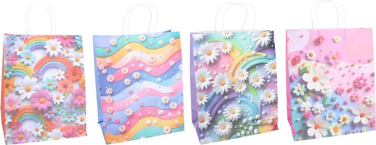 Gift Bag XS with Floral Design - 1 piece
