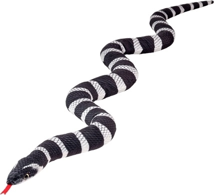 Siksakmustriga mustvalge madu 100 cm
