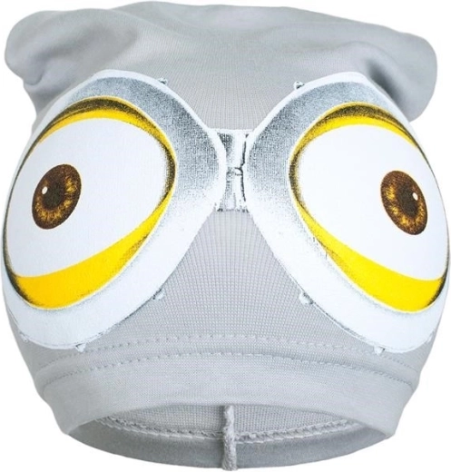 New Baby spring children's hat with Minion motif, gray