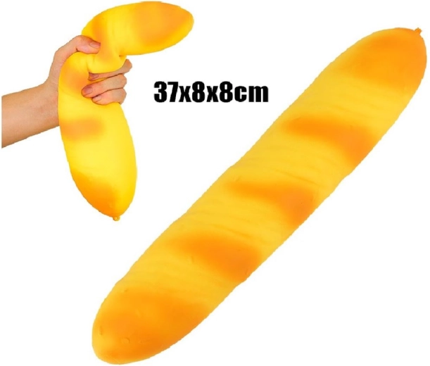 XXL stressivastane pigistatav baguette 38 cm