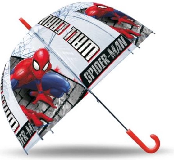 Kids’ automatic transparent umbrella SPIDERMAN 48 cm