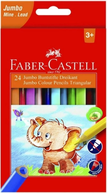 Extra Jumbo värvipliiatsid 12 tk Faber-Castell