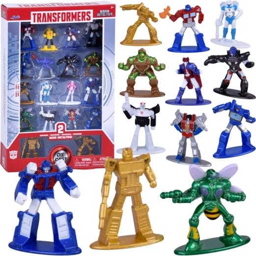 Transformers Nano Metalfigs – kollektsionääride komplekt 18 metallfiguuriga, seeria 3