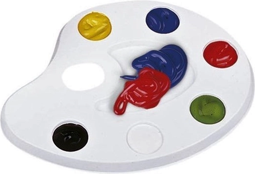 Plastikust maalimispalett 6 värvile ASTRA