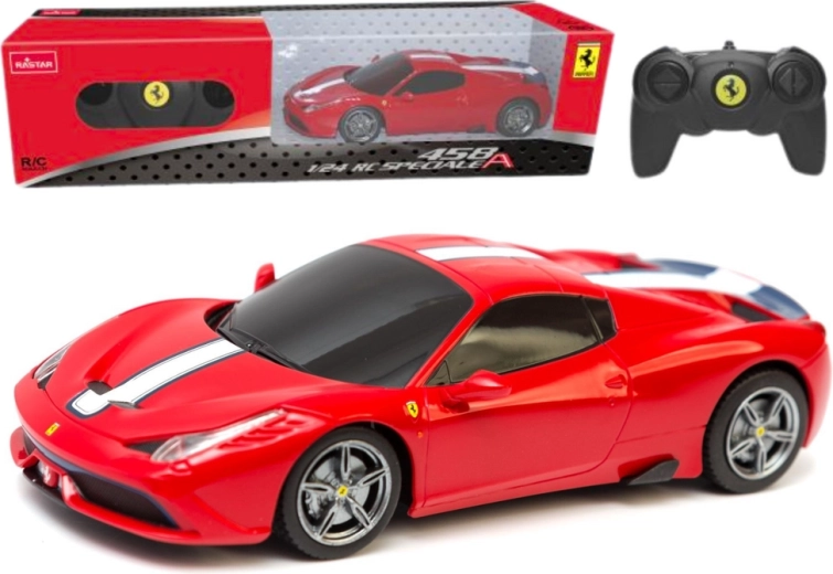 RC Sports Car 1:24 Ferrari 458 Speciale Red with Remote Control