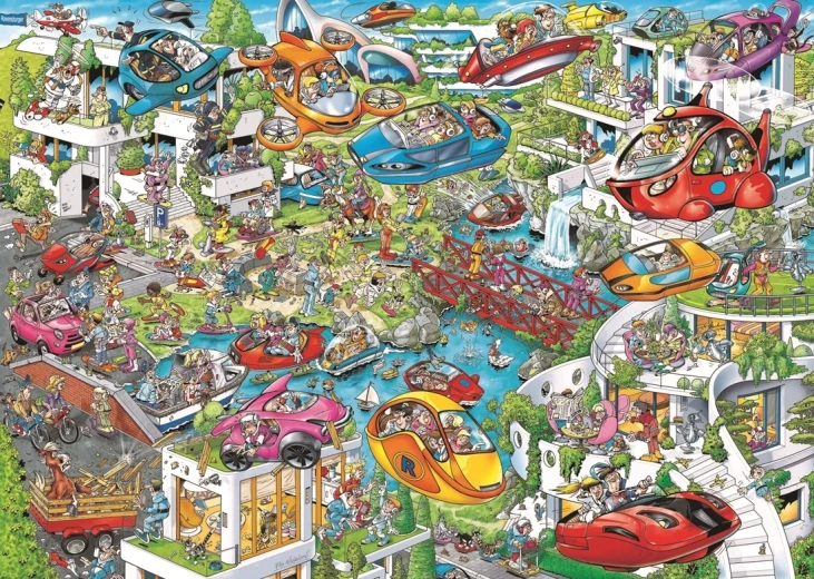Pusle RAVENSBURGER Ray’s Comic – Tulevik, 1000 tükki