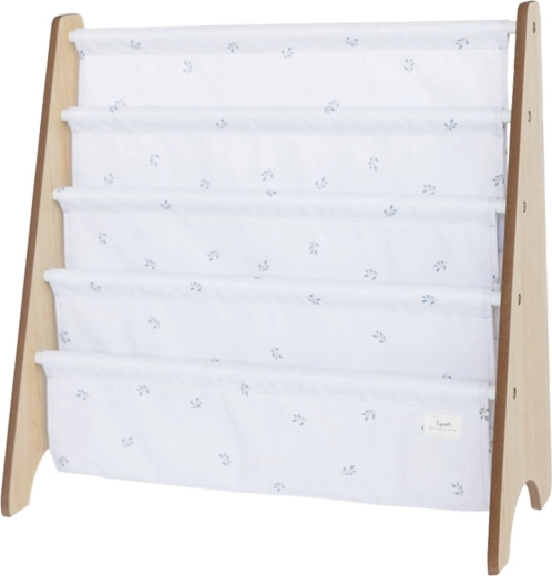 3 Sprouts raamaturiiul recycled blueberry/ivory