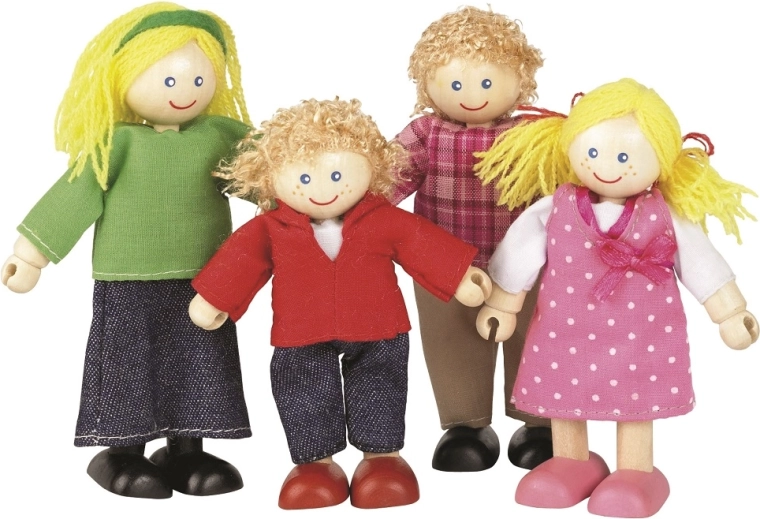 Tidlo puidust nukumaja nukud – pere