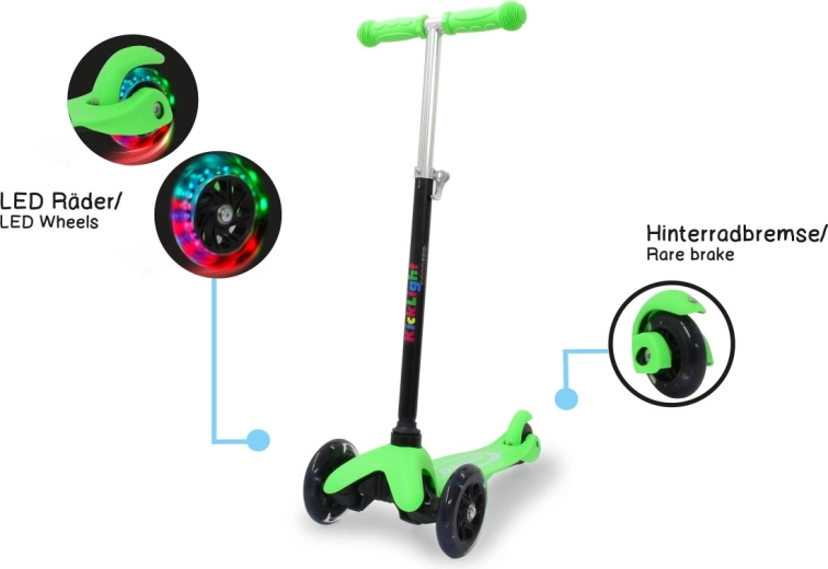 Jamara KickLight children's scooter green