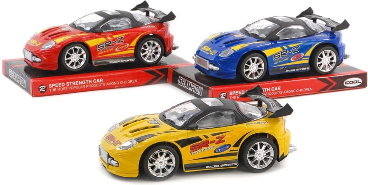 Sports racing car with friction drive - 1 piece