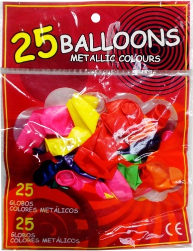 Metallikõhupallid 25 tk