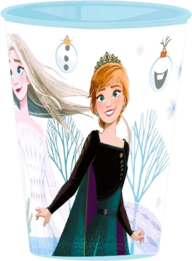 Plastist tass Frozen jõuludisainiga – 1 tk