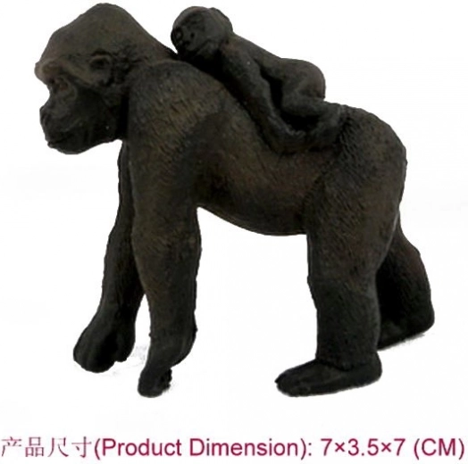 Gorilla Figure with Baby