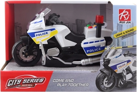 Police motorcycle battery-operated - 1 piece