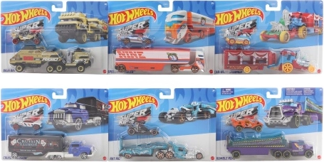 HOT WHEELS transpordiveok koos 1:64 autoga