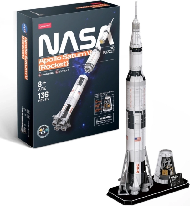 3D pusle Saturn V Rocket – 136 tükki