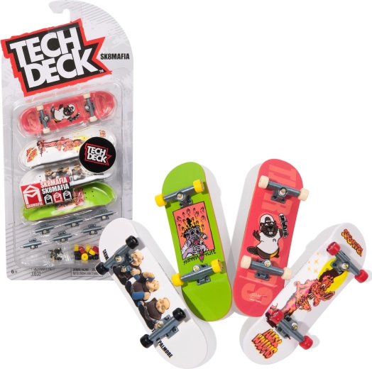 Tech Deck fingerboard set of 4 mini finger skateboards SK8MAFIA