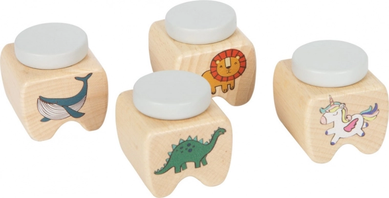 Puidust karbikesed piimahammaste jaoks small foot – komplekt 4 tk