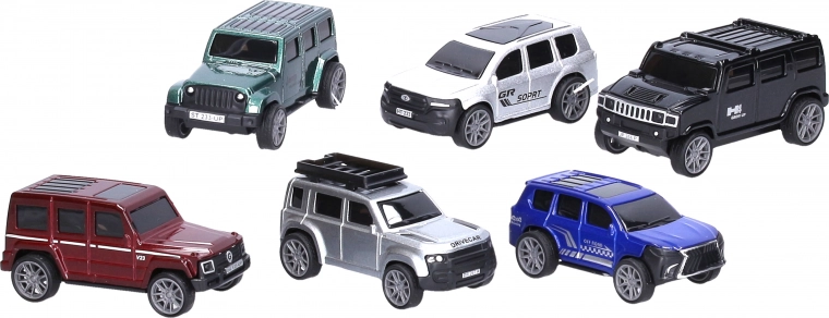 Metallist maastikuauto 7,6 cm tagasitõmbemehhanismiga