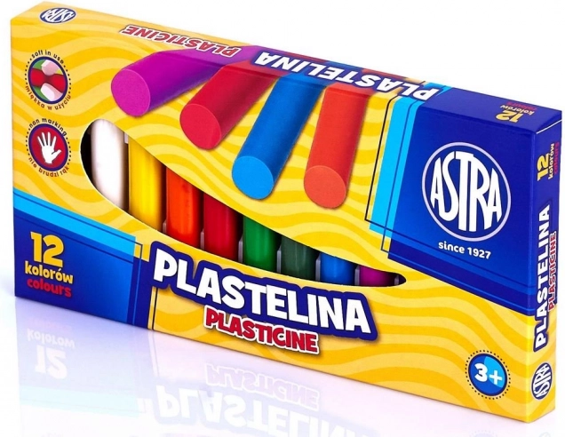 ASTRA plastiliinikomplekt 12 värvi 12×13 g