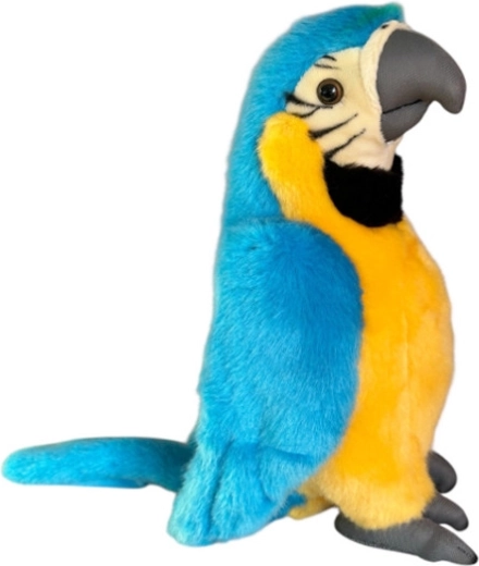 Sinine plüüsist ara papagoi 28 cm - 1 tk