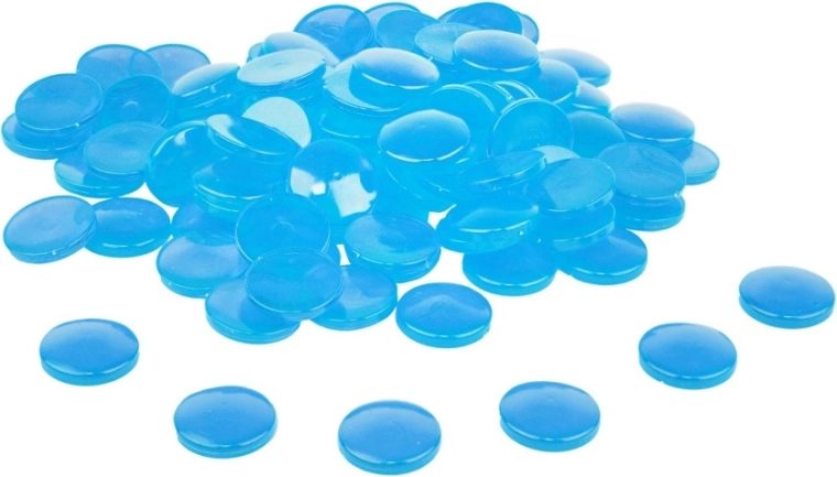 Wissner Transparent Blue Counting Stones 100 pcs