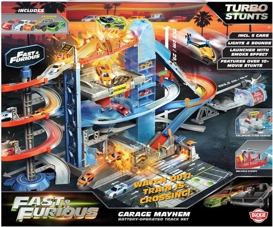 Jada Toys Fast & Furious Mayhemi garaaž 5 sõidukiga