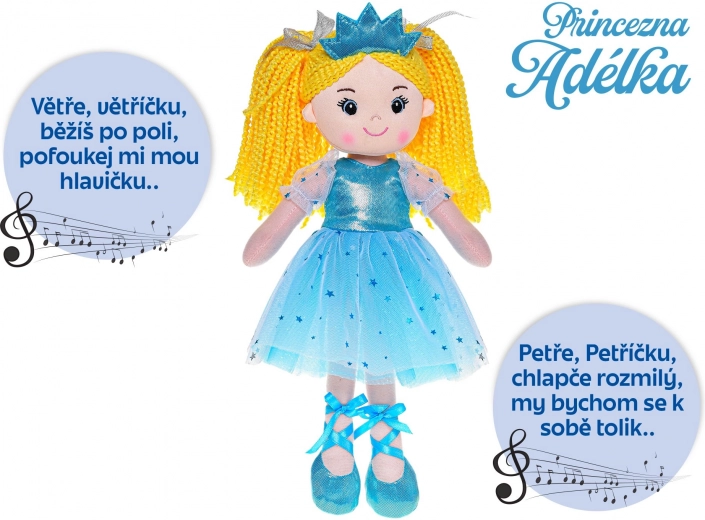 Printsess Adélka nukk 35 cm, tšehhikeelne laulva