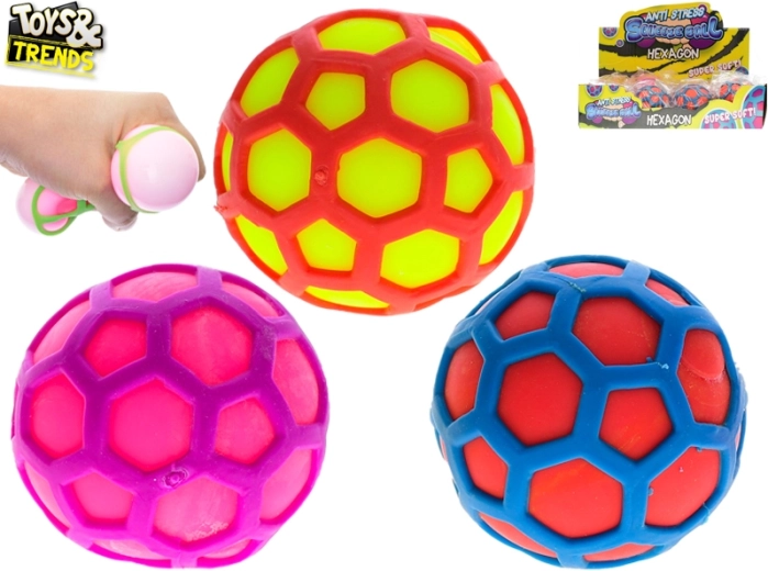 Venitatav stressivastane pall Hexagon – Toys&Trends