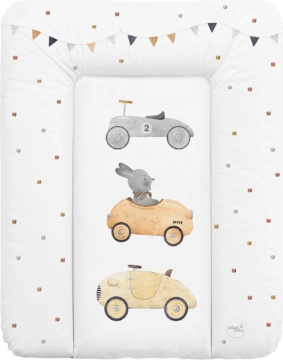 Ceba Baby pehme mähkimisalus kummutile 50 × 70 cm Basic Bunny Driver
