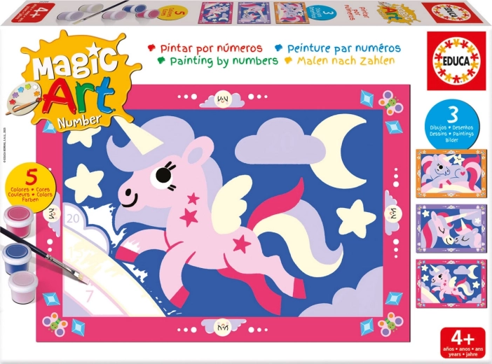 Paint by Numbers: EDUCA Unicorns