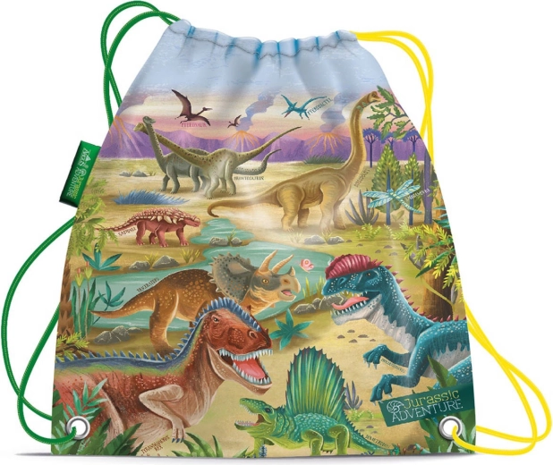 Drawstring backpack for slippers Jurassic Adventure