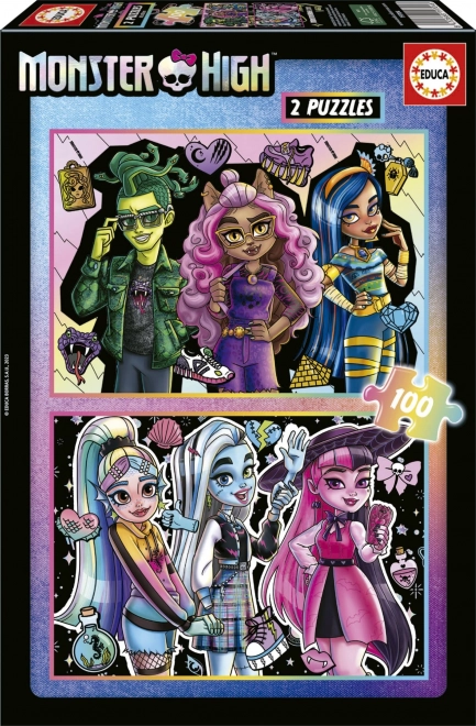Educa pusle Monster High 2×100 tükki