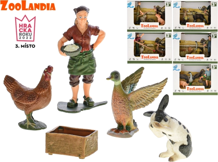 Zoolandia farm – loomade ja tarvikute komplekt (6 tüüpi)