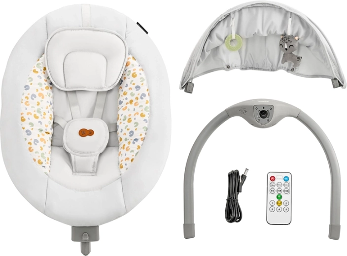 Bluetooth, USB ja 12 meloodiat rahustamiseks
