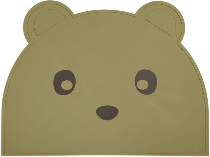 NuuRoo Ester silikoonist lauamatt olive green