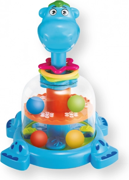 Dinosaur with balls – colorful mechanical carousel for children