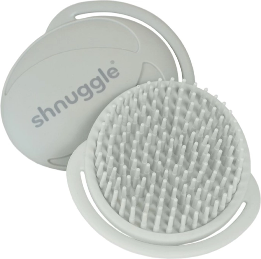 Shnuggle baby silicone scalp brush grey
