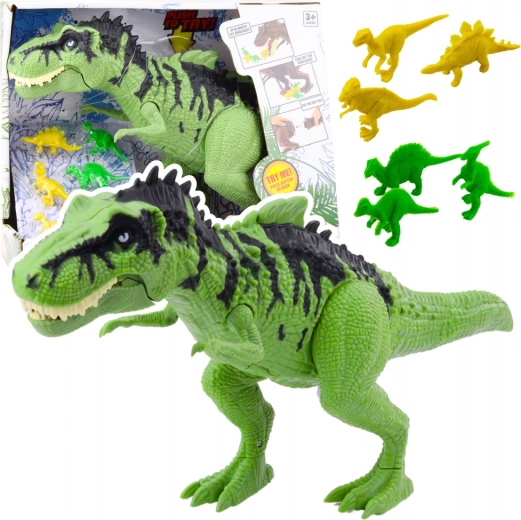 Dinosauruse mänguasjakomplekt heliga ja miniatuursete figuuridega