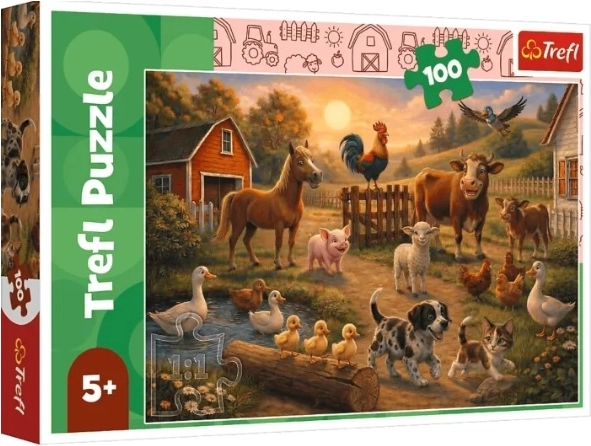 Laste pusle 100 tükki – Przyjaciele ze wsi