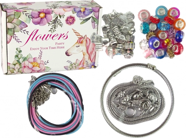 Jewelry Making Set with Beads and Bracelets