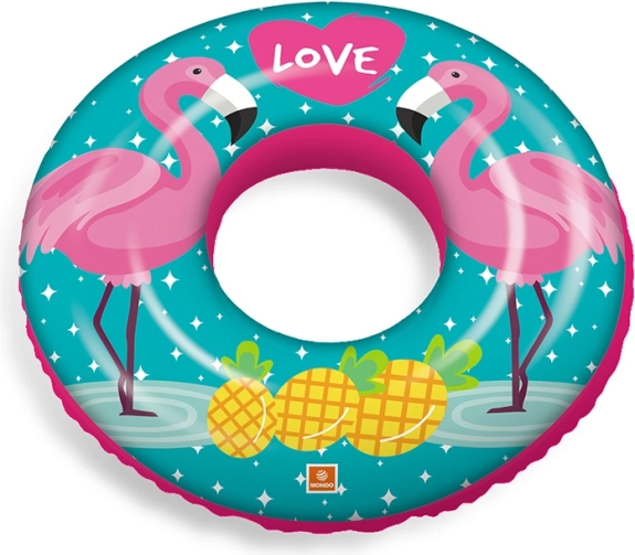 Inflatable Ring with Flamingos and Jungle - 50 cm