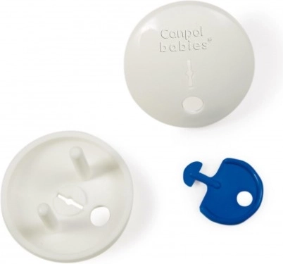 Canpol babies childproof socket covers with key, 4 pcs